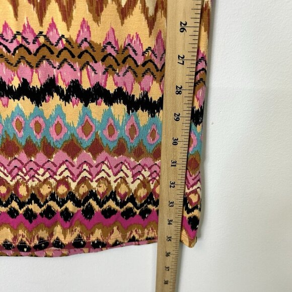 Boden Jersey Midi Skirt Womens Size 12 Side Split Multicolor - Picture 7 of 9